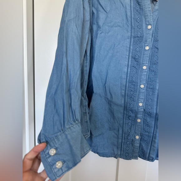 TORRID | Chambray Button Up Shirt 2X 3X - Picture 7 of 7